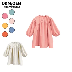 Fashionable and Trendy New Kids' Long Straight Skirts Soft Light Energetic Cotton and Linen Close-Fitting