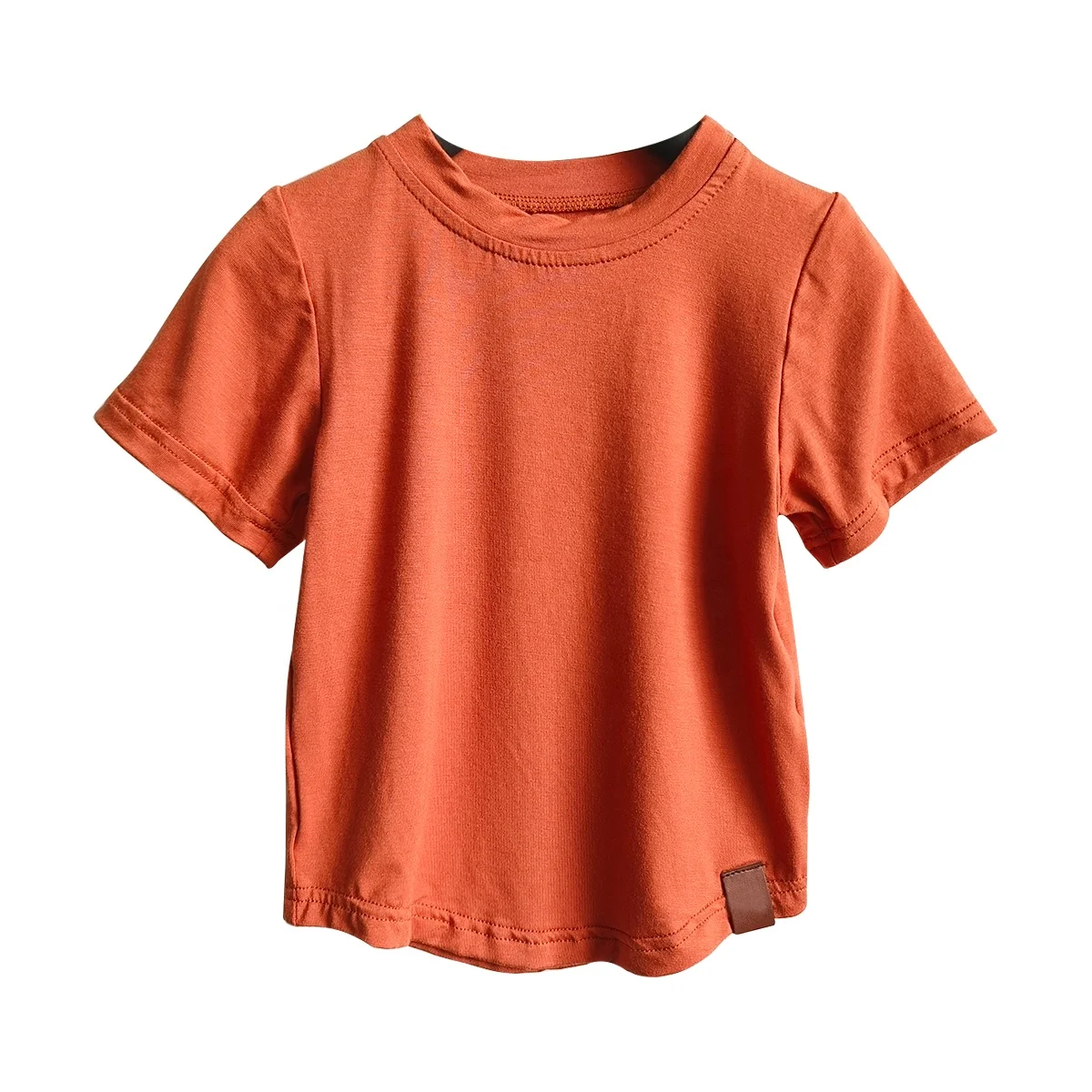 Custom Bamboo Baby Soft Cotton t Shirt Short Sleeve Basic Tee - Image 4