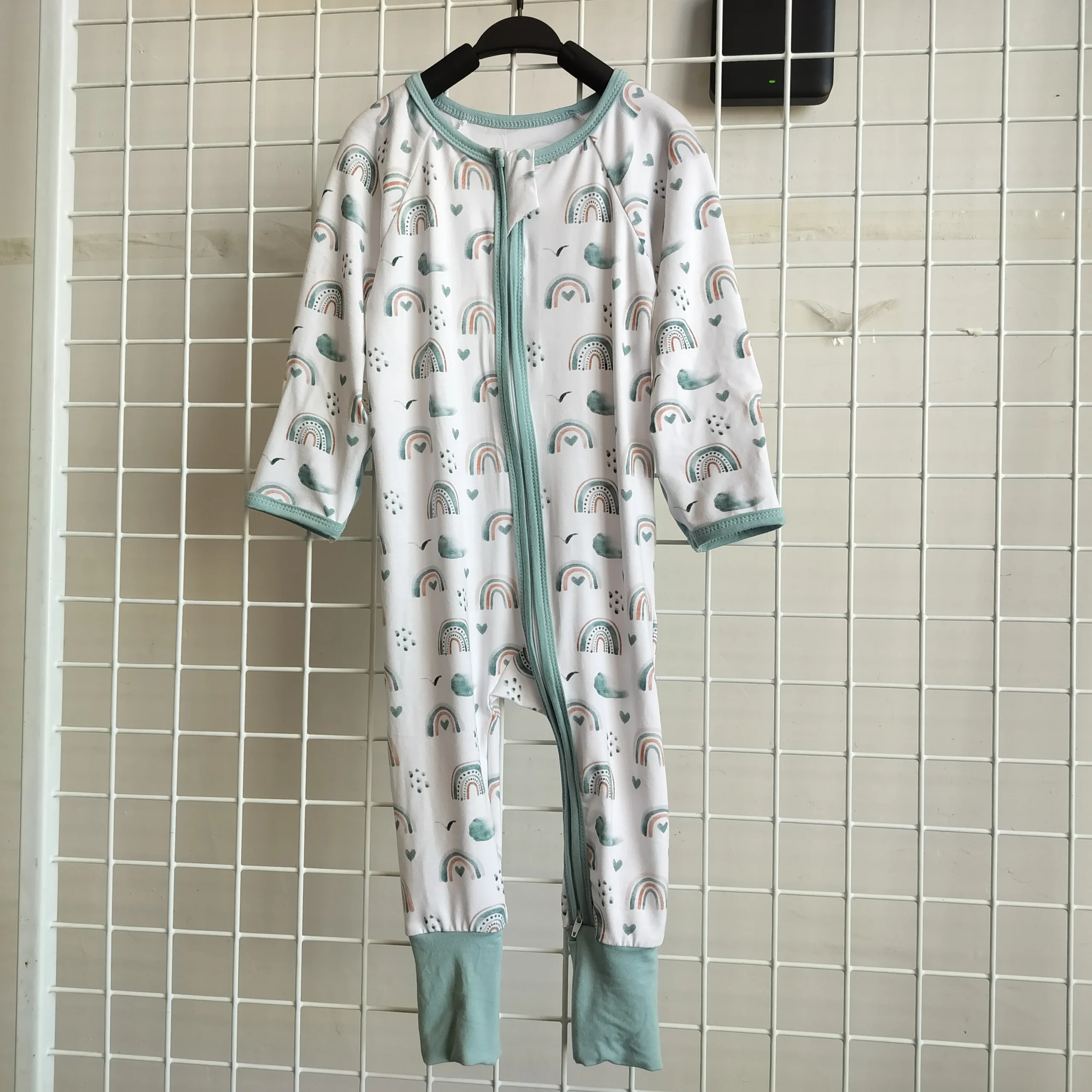 Bamboo Fall Unisex Baby Romper Long Sleeve Toddler Clothes Newborn Boy Girl Onesie Print logo Pajamas - Image 2