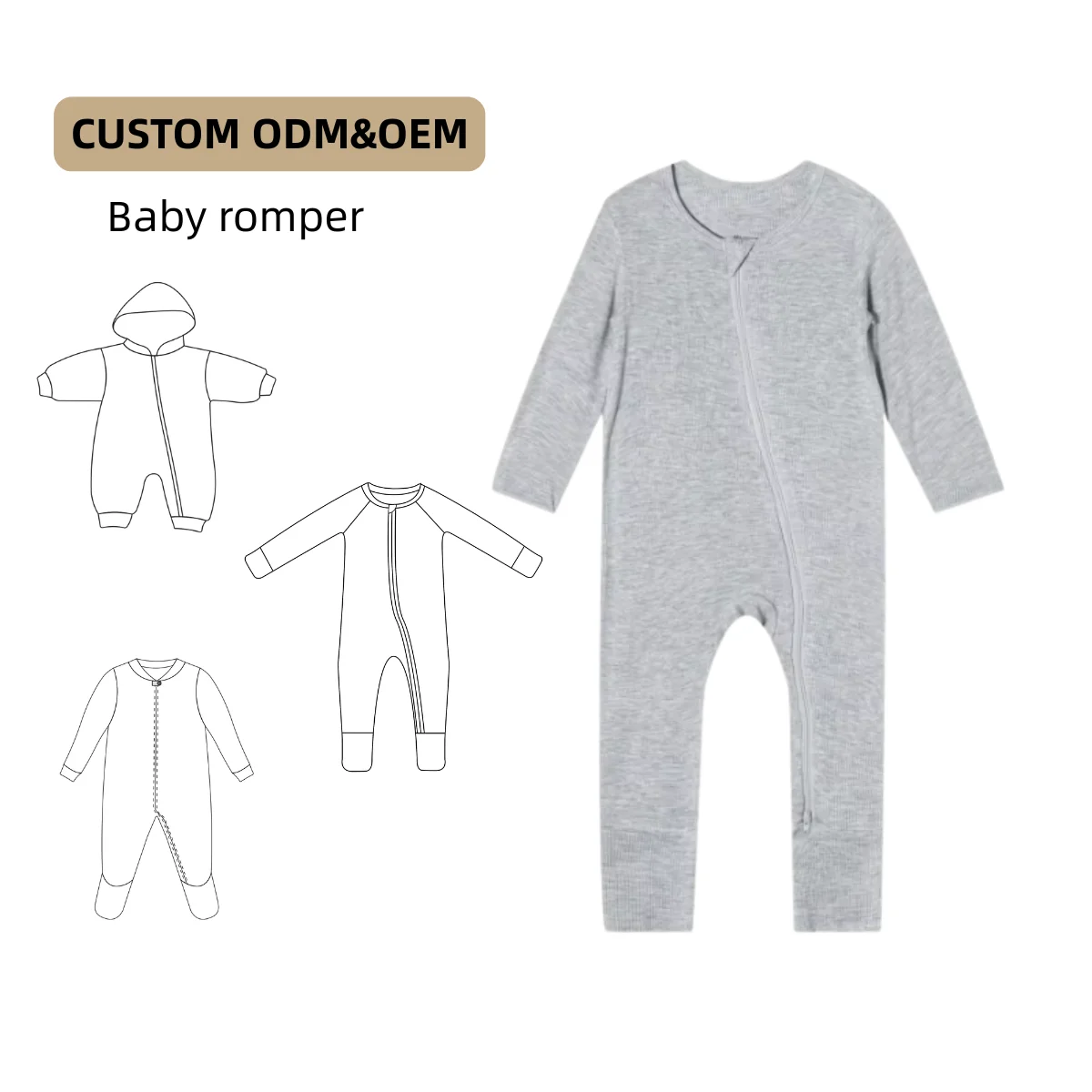 Dynamic and Fashionable Summer Kids' Long-Style Jumpsuit Trendy and Light Bamboo Fiber Romper for Babies