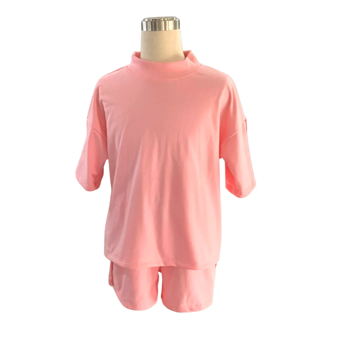 Custom Mom and Me Loose Casual Summer Short Sleeve Set Comfortable Pajamas Shorts Two Piece Set - Image 6