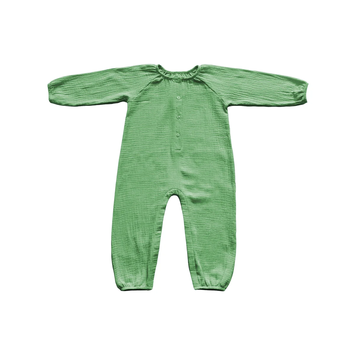 Spring and Autumn Fashionable Crepe Baby Rompers for Kids Long and Close-Fitting Soft Light and Breathable Crepe Suit - Image 3