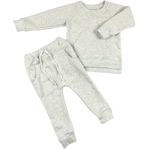 OEM Spring & Autumn Kids Cotton Sweatshirt and Long-Sleeved Hoodie Set Baby Clothing Kids Clothes Set