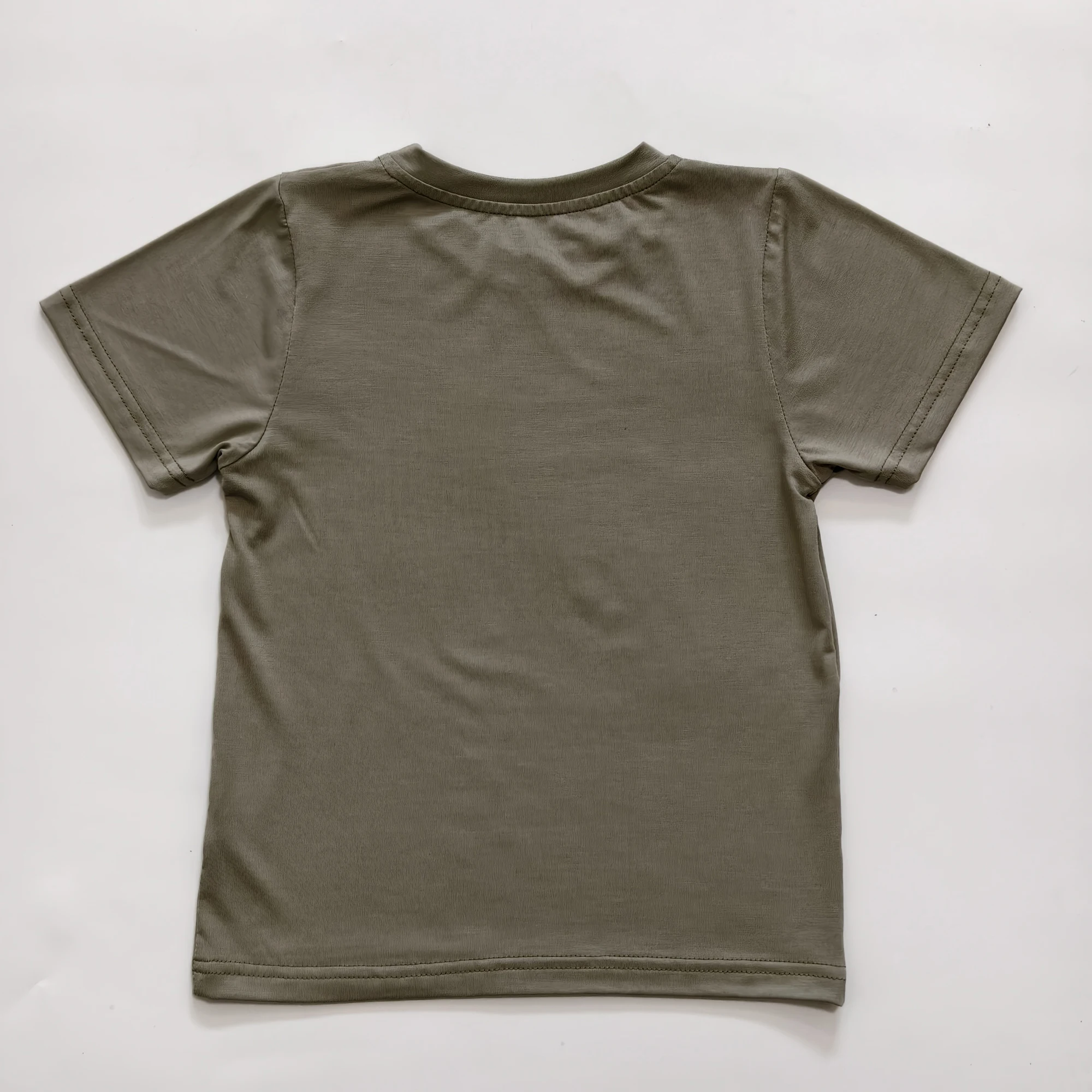 Customized Kids' Bamboo Fiber T-Shirt Short-Style Design Lively and Cool Breathable and Lightweight for Energetic Babies - Image 3