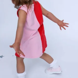 Summer Kids Girl Terry Towelling Fabric Dress Relaxed Fit comfort Sleeveless Baby Clothing