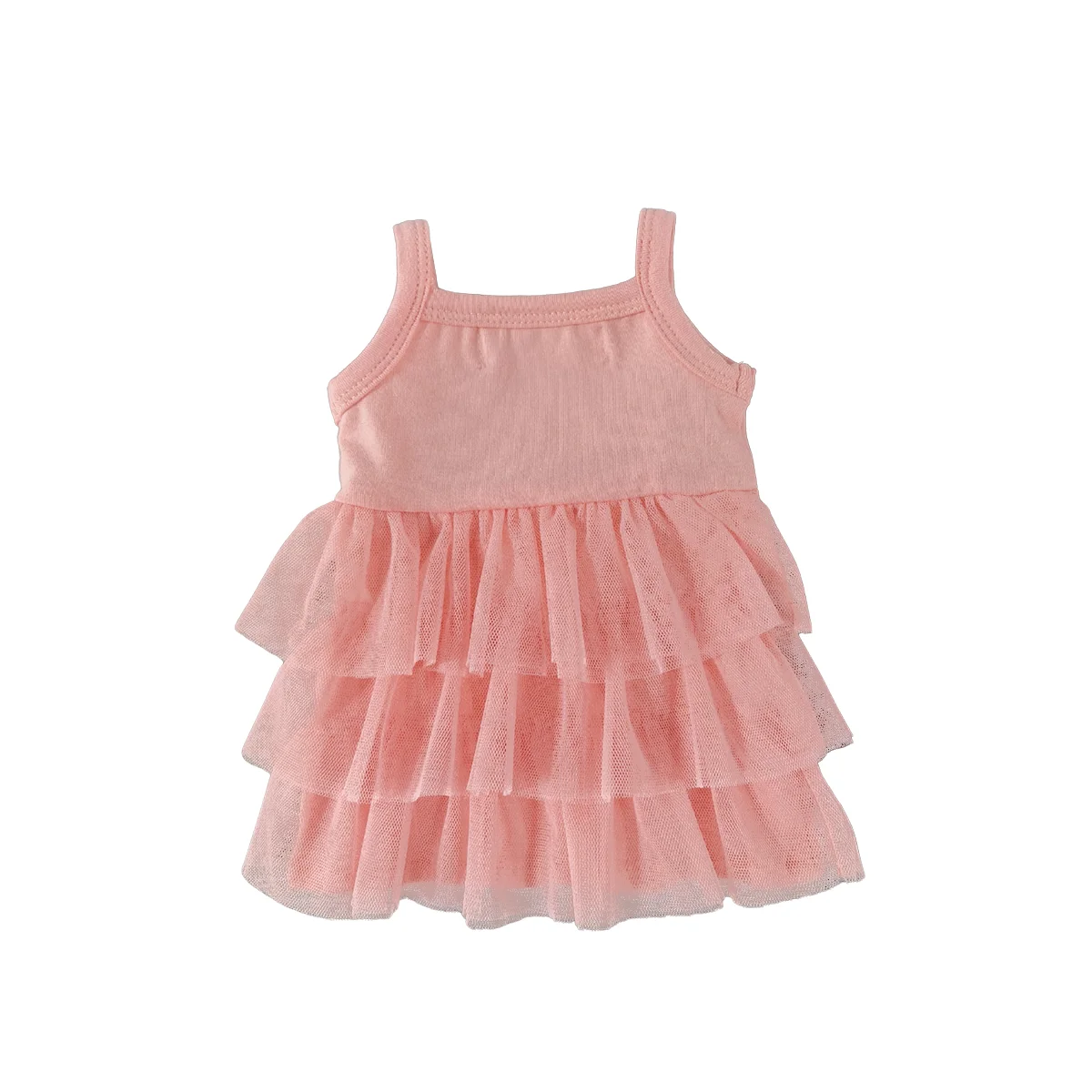 Summer Girls Dress Knitted Cotton Fine Mesh Short Breathable and Comfortable Bright Fairy Design for Kids - Image 5