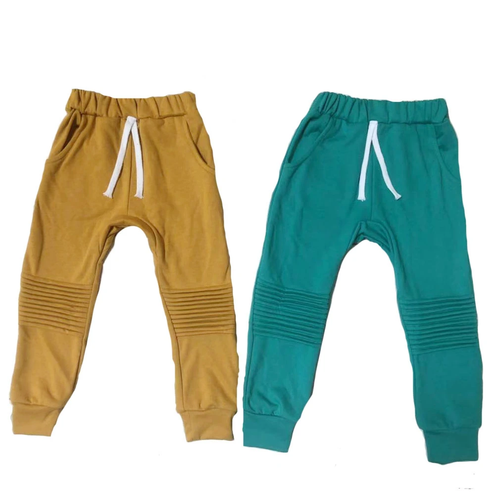 Custom Baby Boys Toddler French Terry Knee Fold Long Pants Joggers - Image 5