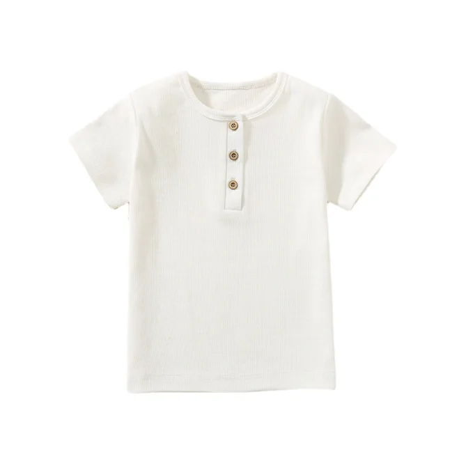 Cute Baby Boys and Girls Tops Children's T-shirts Kids Wear Baby Bottoms Children's Short Sleeve Baby T-shirts Wholesale - Image 4