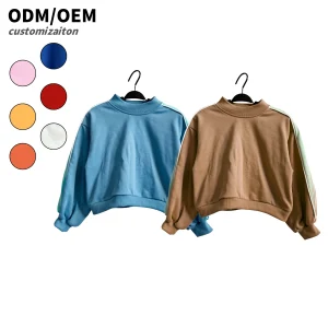 Infant Girls Long Sleeve T-Shirt Newborn Top Pullover in French Terry Cotton  Baby Clothes Shirt