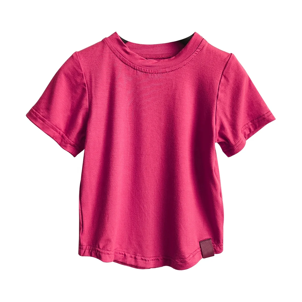 Custom Bamboo Baby Soft Cotton t Shirt Short Sleeve Basic Tee - Image 3