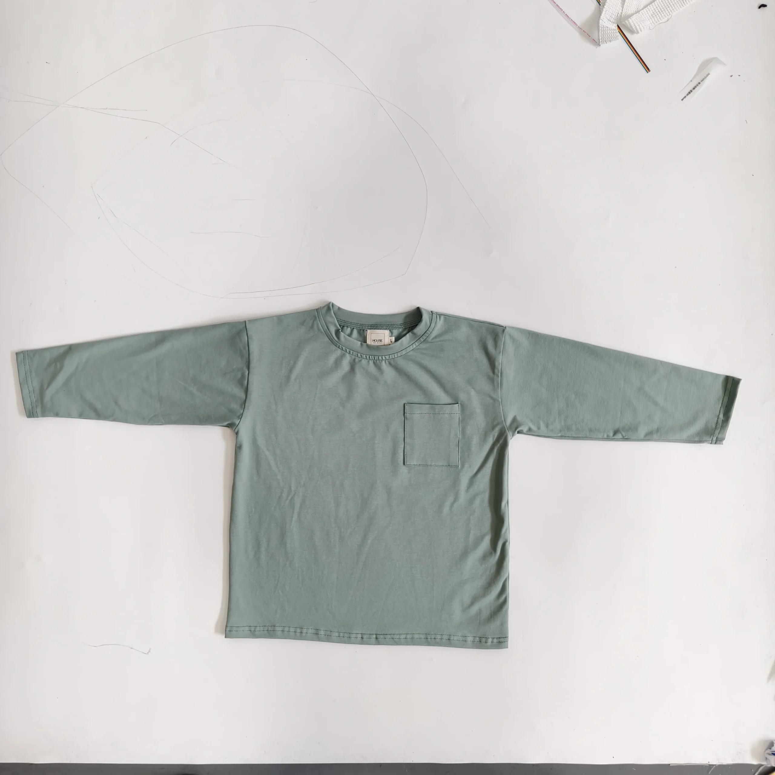 OEM Kids Clothes Set Toddler Boys Girls Cotton Long Sleeve Shirt and Legging Set Kids Ribbed Basic Pant 2-Piece for Daily Life - Image 3