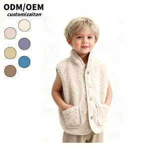 OEM Popular Toddler Puffer Vest Boys Girls Fleece Vest Puffy Toddler Boy Sleeveless Jacket Coat