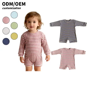 New Baby Romper Infant Long Sleeve Jumpsuit Baby Clothing Outfits Striped Pattern Basic for Boys Girls