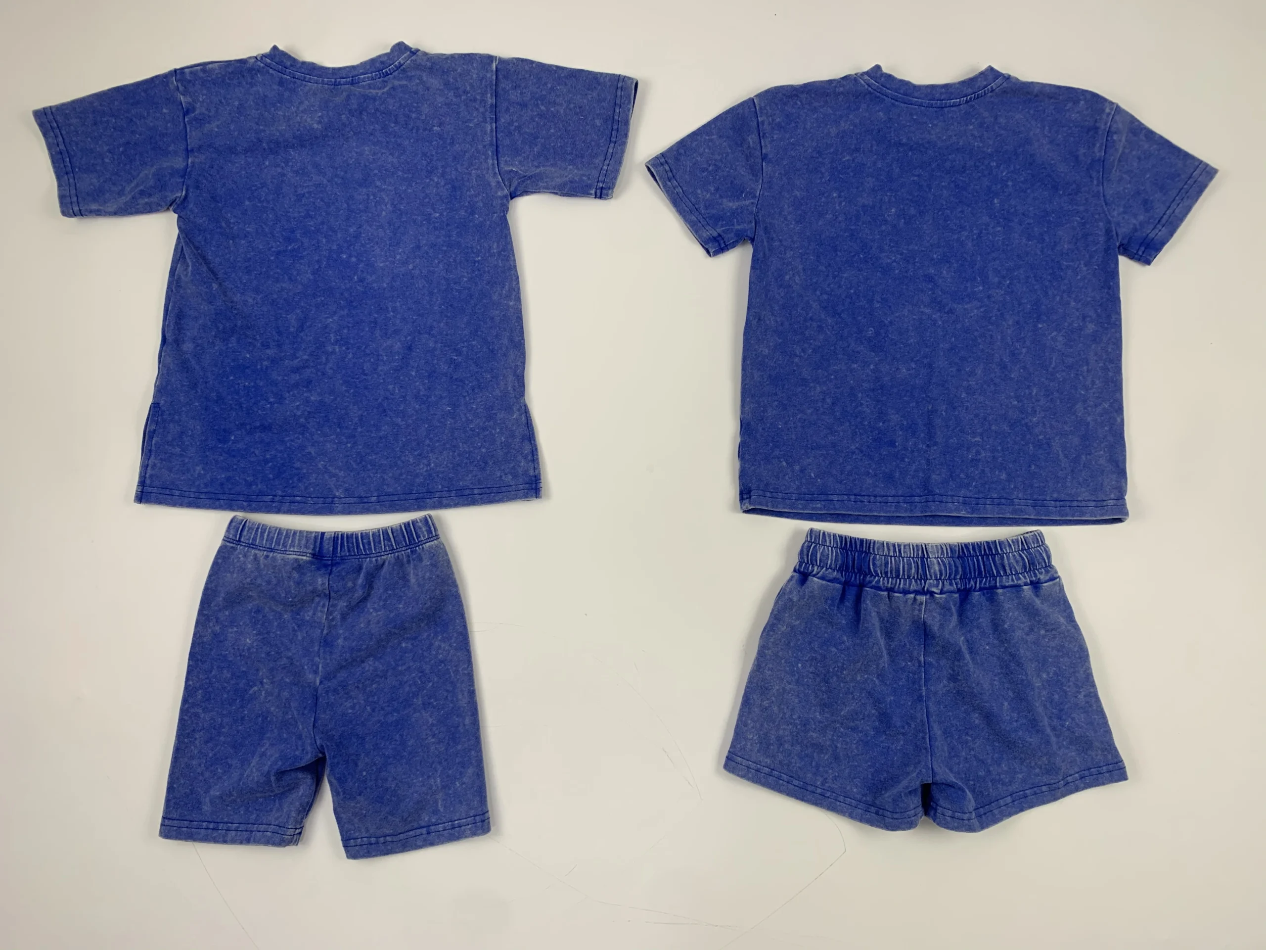 Fashion Baby Vintage Style Acid-Wash Set Custom Cotton Knit Toddler Outfit Daily Outdoor Play Set - Image 5