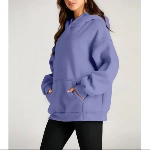 OEM Women's Spring Autumn Crewneck Hooded Pullover French Terry Long Sleeve Overtsized Sweatshirt