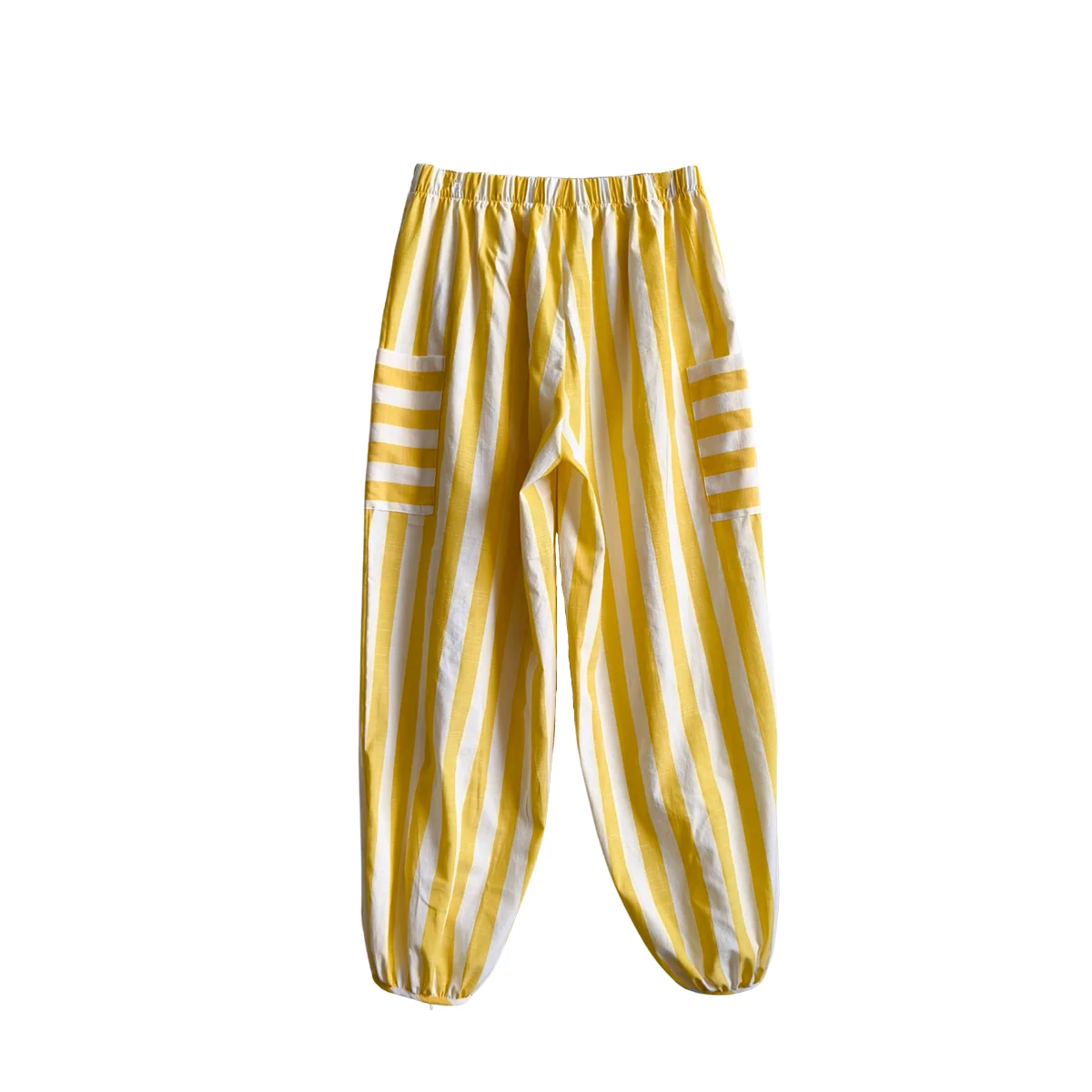 Custom Family Matching Trousers Kids Clothing Spring and Autumn Baby Suit Woven Striped Baby Pants Parent-child Pants - Image 2