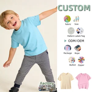 Children's Summer Shirt  Children's Round-neck T-shirt Short Sleeve Kid's Top Printing Baby Clothing Kids' Candy-colored Shirt