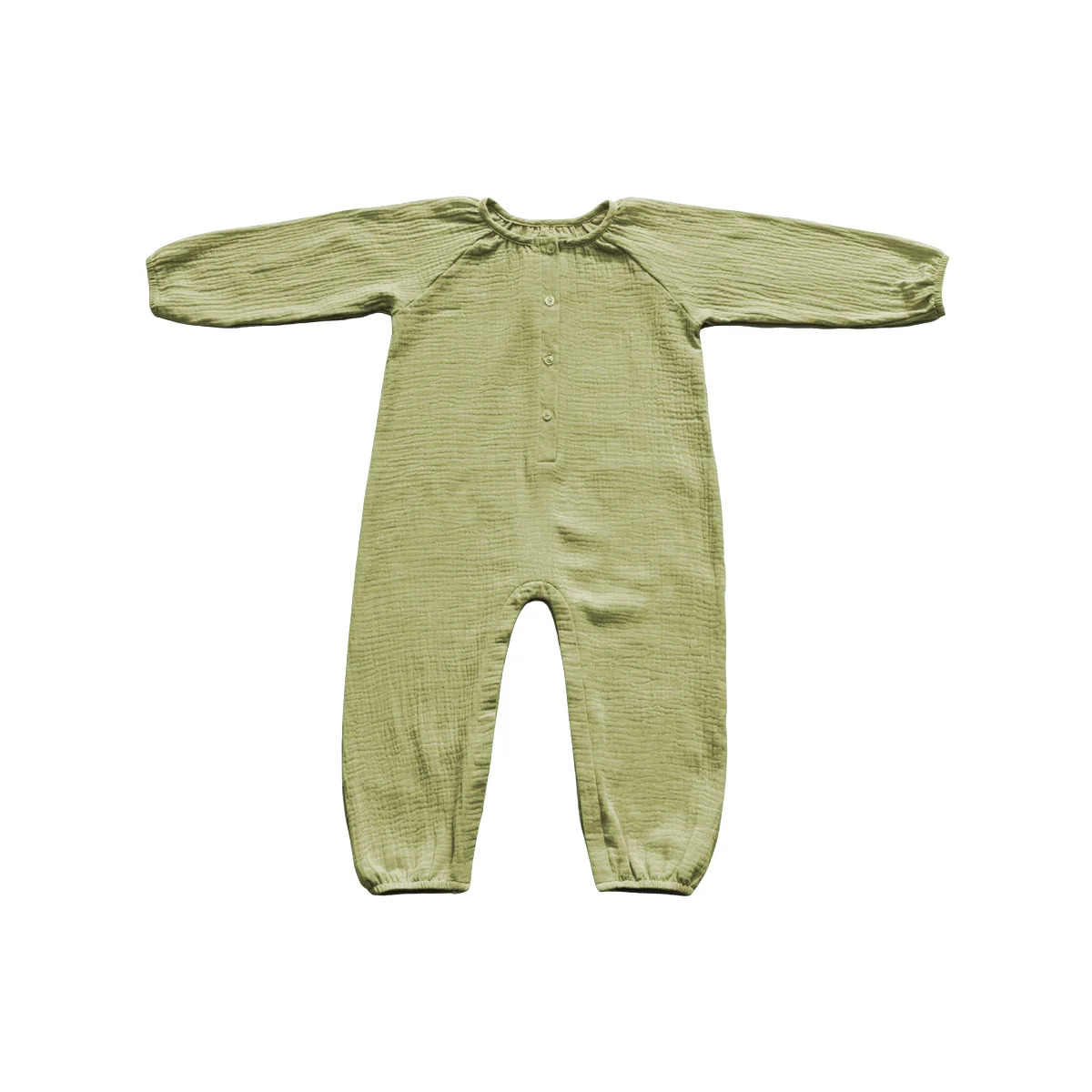 Spring and Autumn Fashionable Crepe Baby Rompers for Kids Long and Close-Fitting Soft Light and Breathable Crepe Suit - Image 4