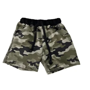 Summer Kids Boys Camo Checkerboard Pattern Shorts Knitted Cotton Baby Toddler Casual Cool Shorts