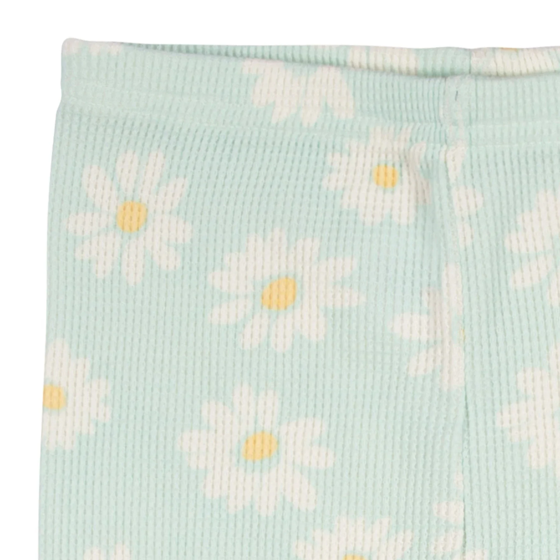 Custom Baby Toddler Floral Pajama Set Waffle Cotton Print Daisy Cute 2pcs Clothes Set - Image 6