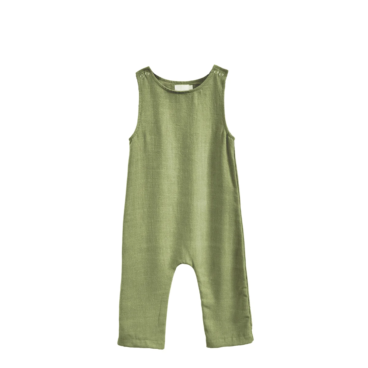Spring and Autumn Kids Jumpsuit Long Sporty Casual Cool Breathable Unique Bright Cotton and Linen Baby Rompers - Image 2
