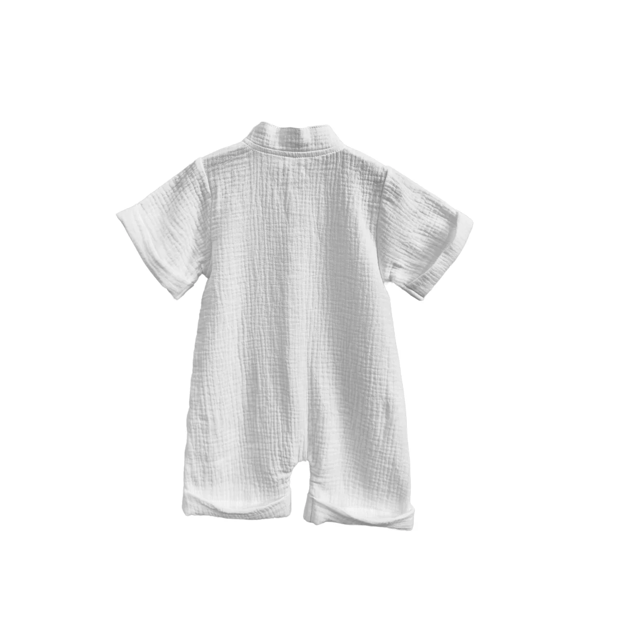 Classic Design Unisex Muslin Cotton Bodysuit Newborn Summer Kimono Romper Button Soft Short Sleeves Western for Baby Girls - Image 2