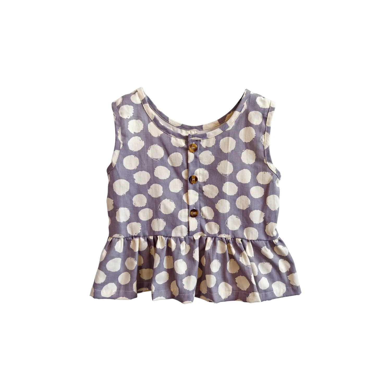 OEM Baby Tops Toddlers and Kids 100% Cotton Sleeveless Tank Top for Girls - Image 3