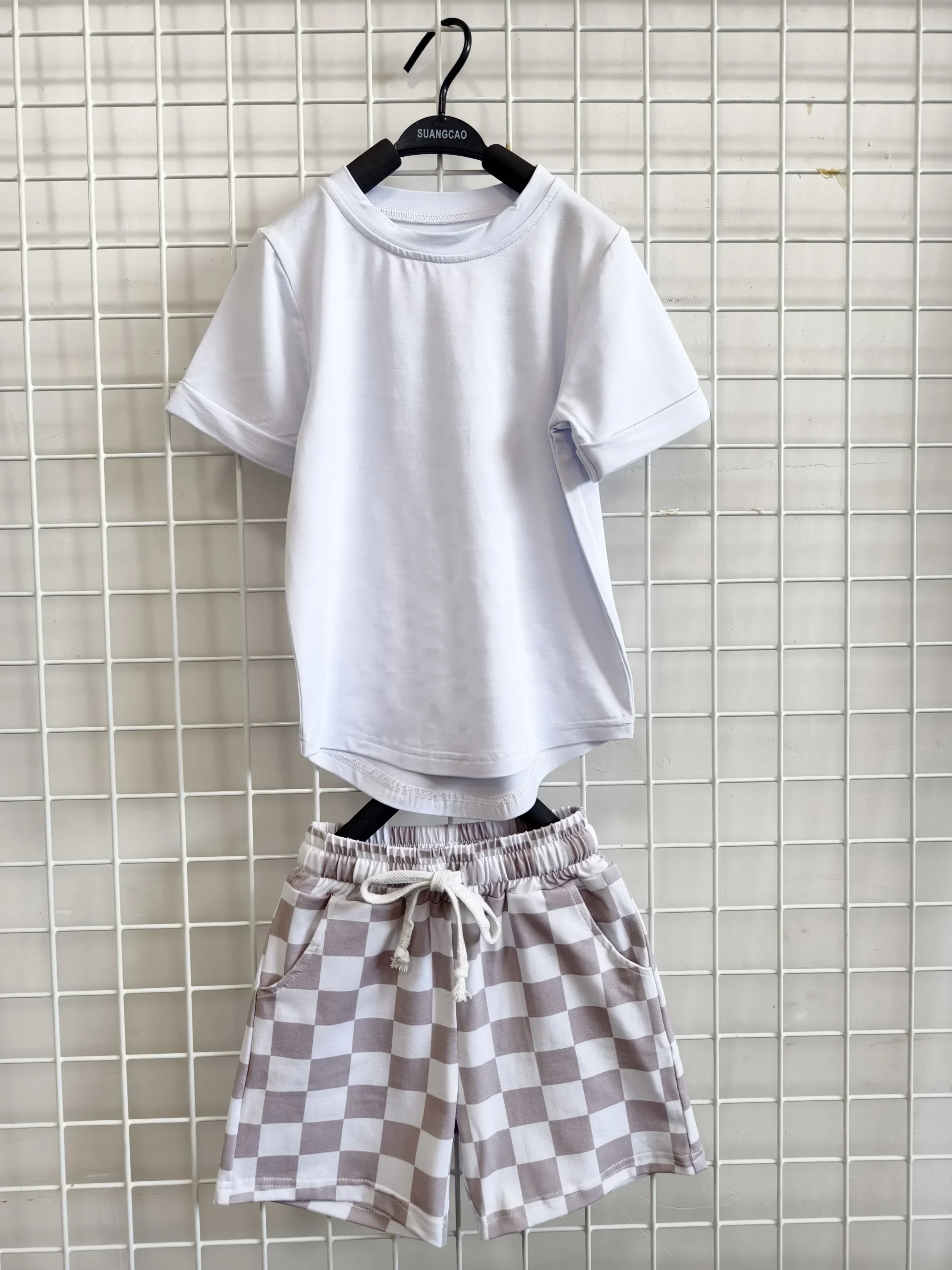 Dynamic Bamboo Fiber Printed Knitted Cotton Set Summer Kids Short Cool Breathable Sporty Casual Design Baby Clothing Sets - Image 6