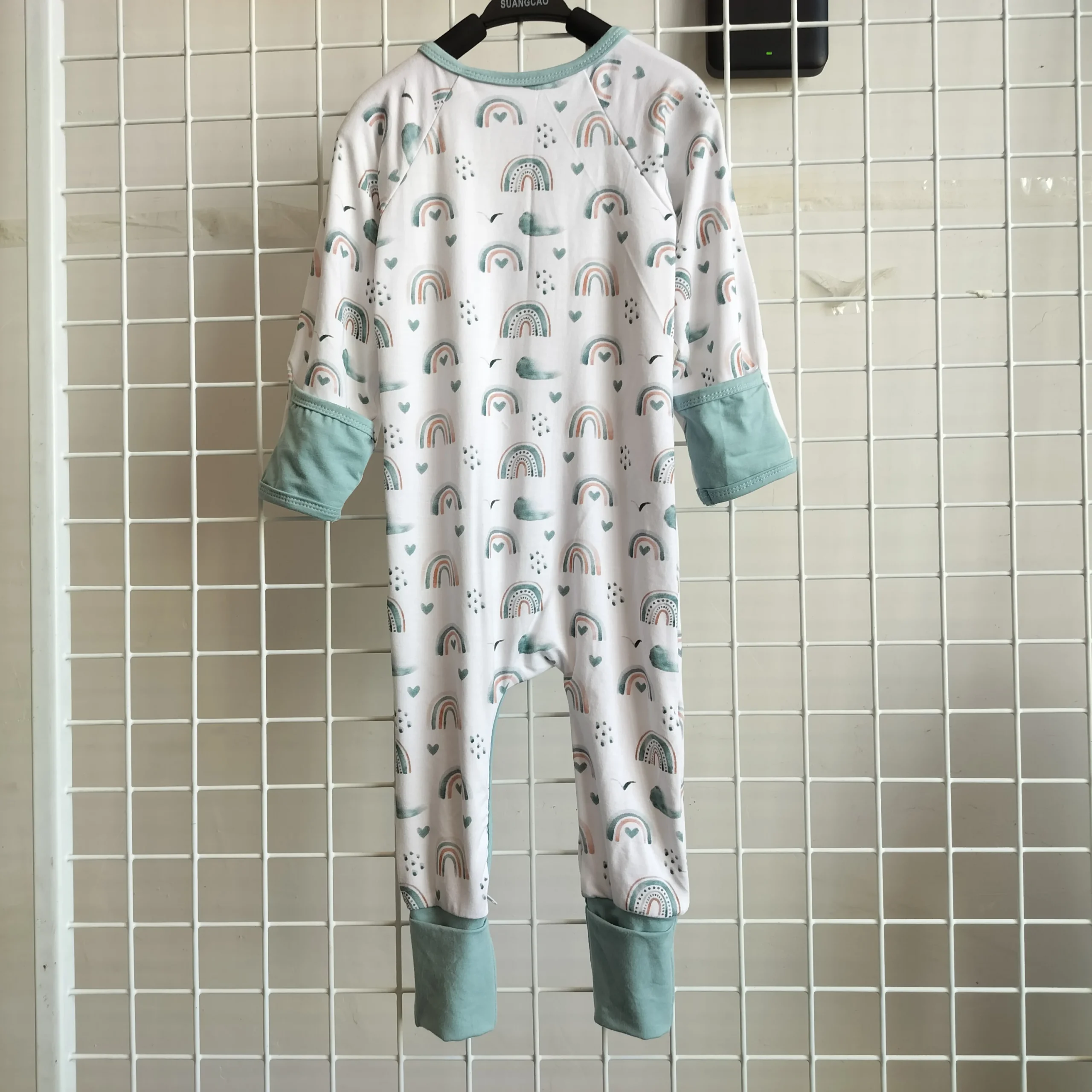 Bamboo Fall Unisex Baby Romper Long Sleeve Toddler Clothes Newborn Boy Girl Onesie Print logo Pajamas - Image 3