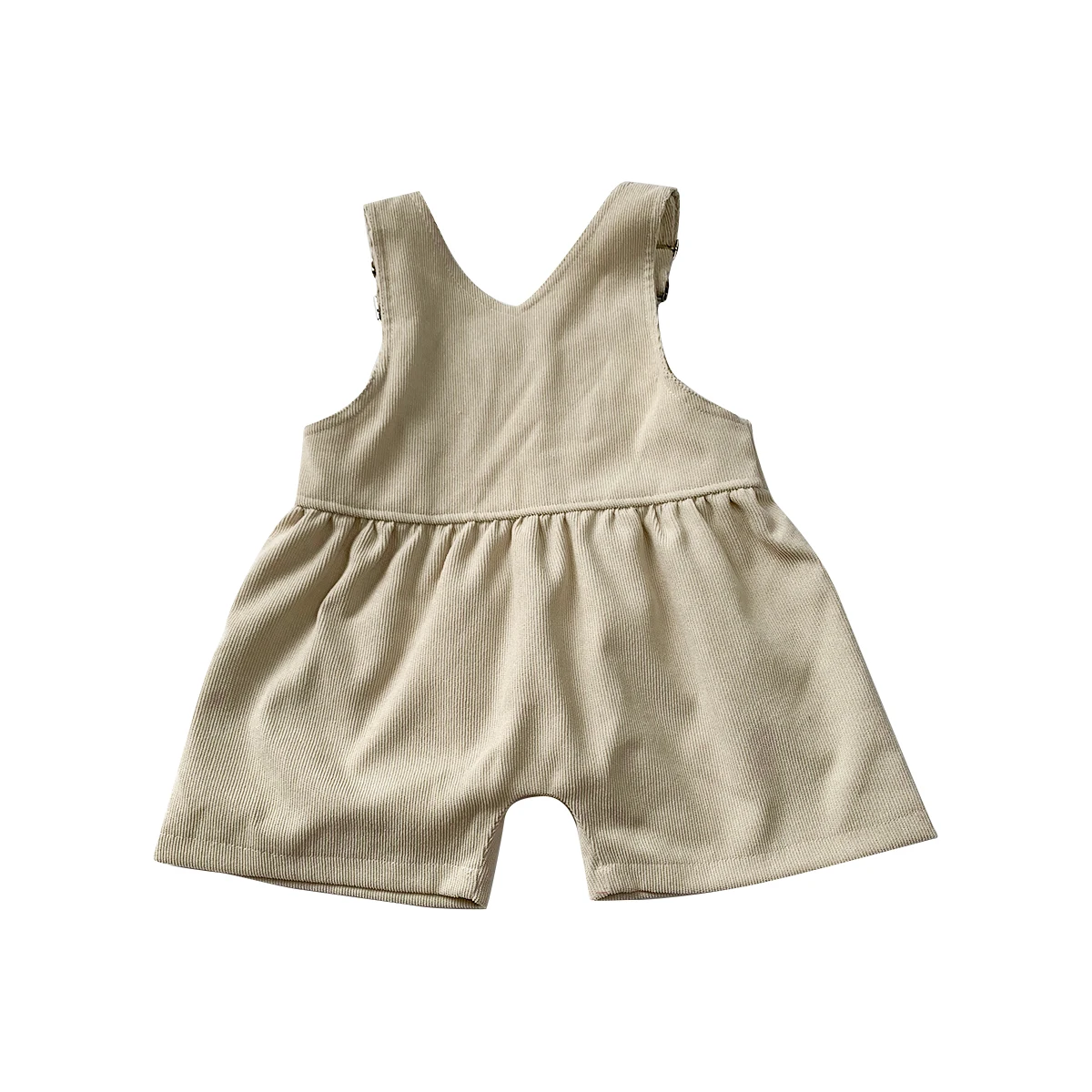 Custom Fashion Toddler Girls Corduroy Overalls Baby Kids Suspender Pants with Pockets - Image 4