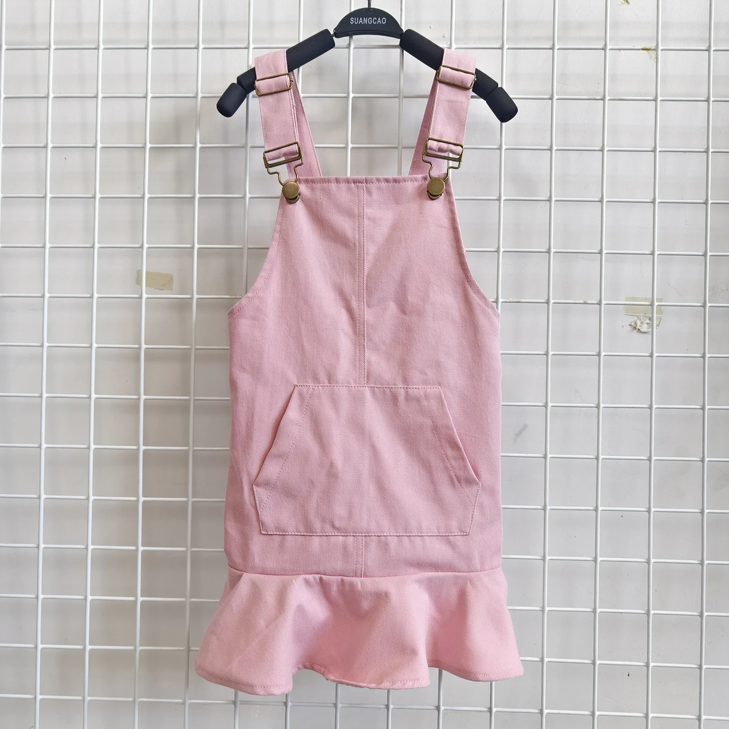 OEM Baby Clothing Girls Kids Girls Twill Overall Dress Strap Suspender Skirt Bib Adjustable Strap Jumper Summer Romper - Image 4