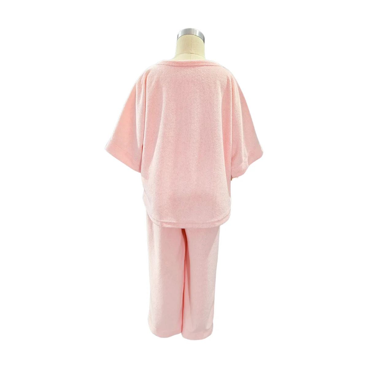 Best Price Custom Color Terry Cotton Short Sleeve and Pants Baby Clothes Sets Casual Solid Style for Summer - Image 4