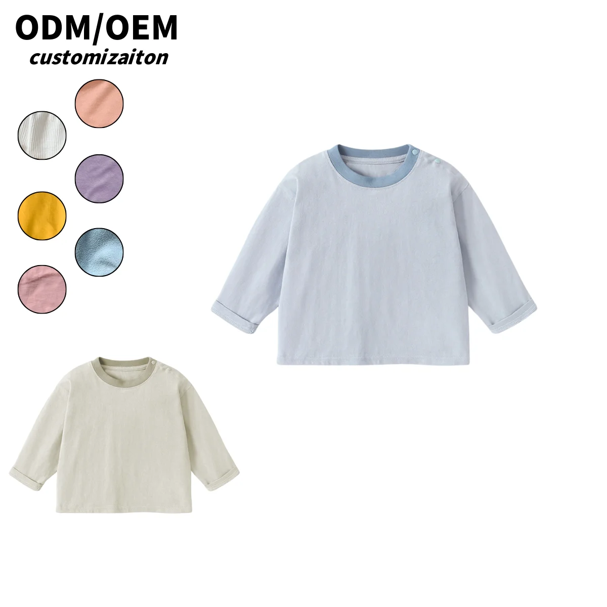 Dynamic and Fashionable New Kids' Short-Style Cotton T-Shirt Lively and Cute Baby Clothing