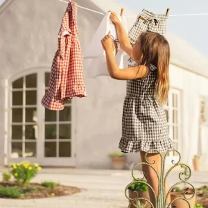 Custom 100% Cotton Girl Sleeveless Dress Black Gingham Crimson Gingham Kids Adjustable Shoulder Ties Dress