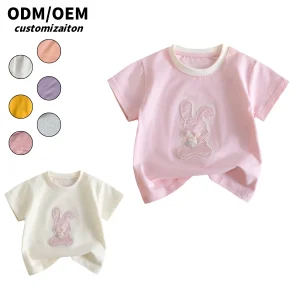 Hot Sale Kids Cotton T-Shirt Casual Short Style Fashion Trendy Lightweight Sporty Design Cheerful Baby Clothing