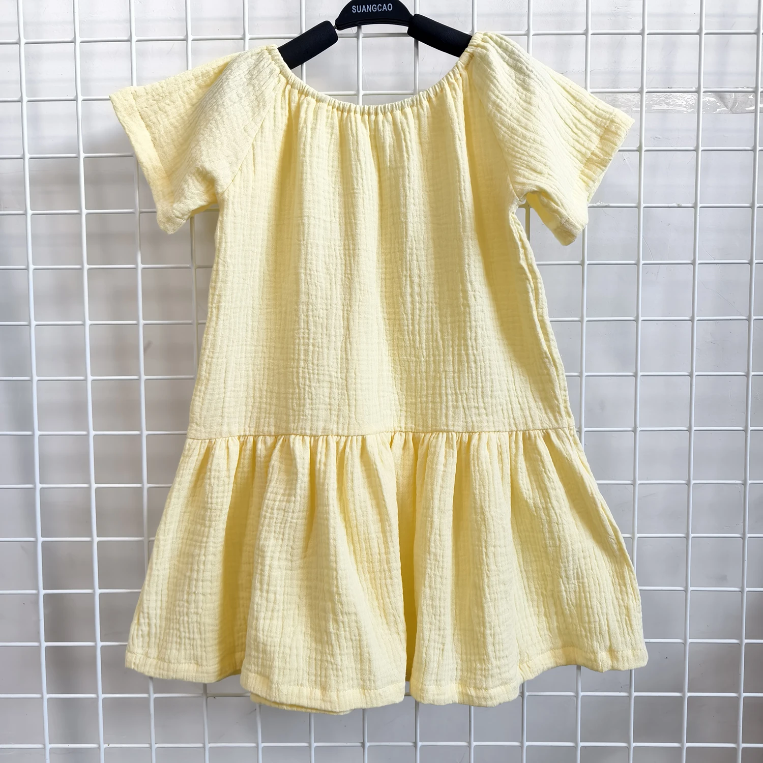 Must Have Girl's Sundress Ruffled Crape Cotton Cute Breathable Summer Outfit for Kids - Image 6