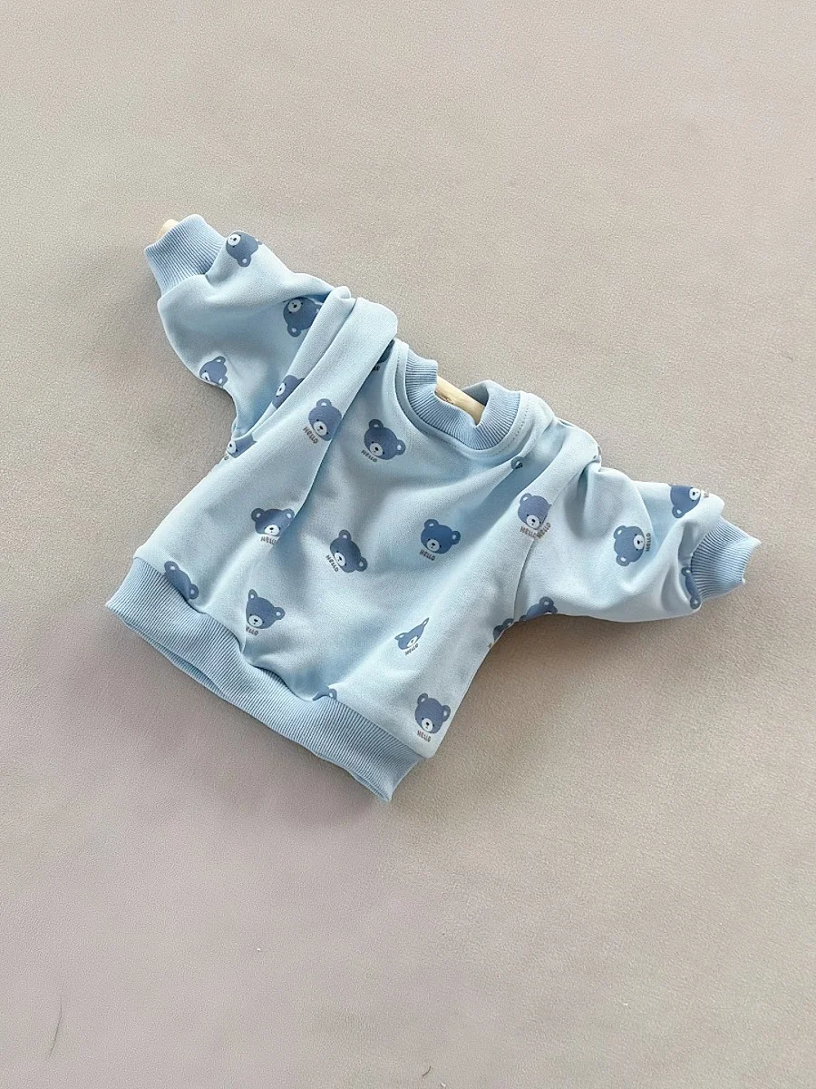 New Arrival Ready to Ship Kids Long Sleeve Flower Pattern Sweatshirt French Terry High Quality Pullover Baby Clothing - Image 6