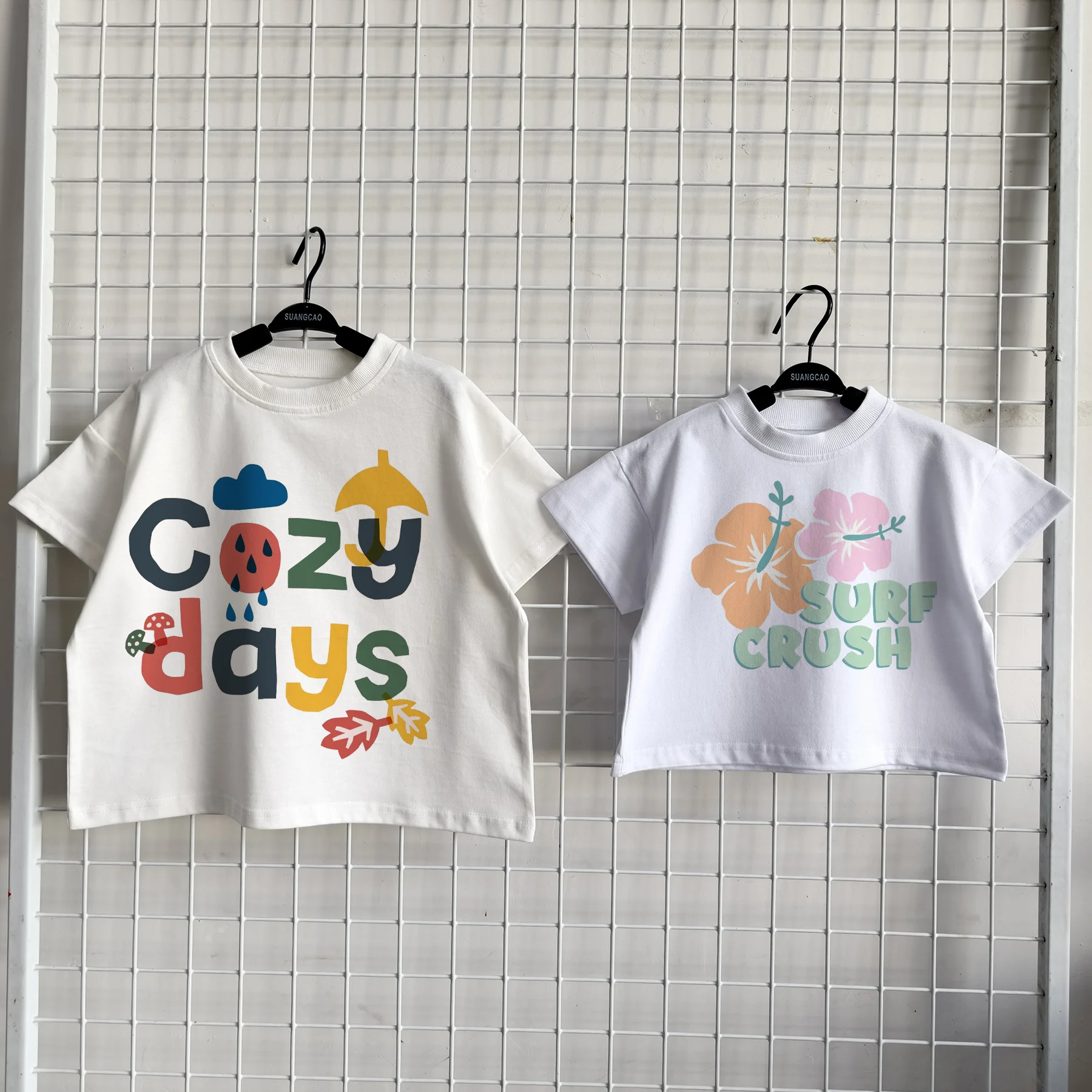 Custom Graphic Unisex Baby Toddler Oversize Shirt Cotton Knit Outfit Daily Outdoor Play Casual Fit