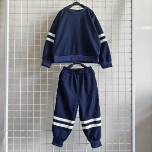 OEM Baby Clothing Toddler Baby Boy Clothes Fall Winter Outfit Long Sleeve Sweatshirt Tops Stretch Pants Newborn Playwear Set