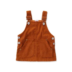 New Baby Summer Clothing 0-5T Toddler Kids Baby Girl Mini Retro Dress Strap Corduroy Dress Suspenders Solid Overalls