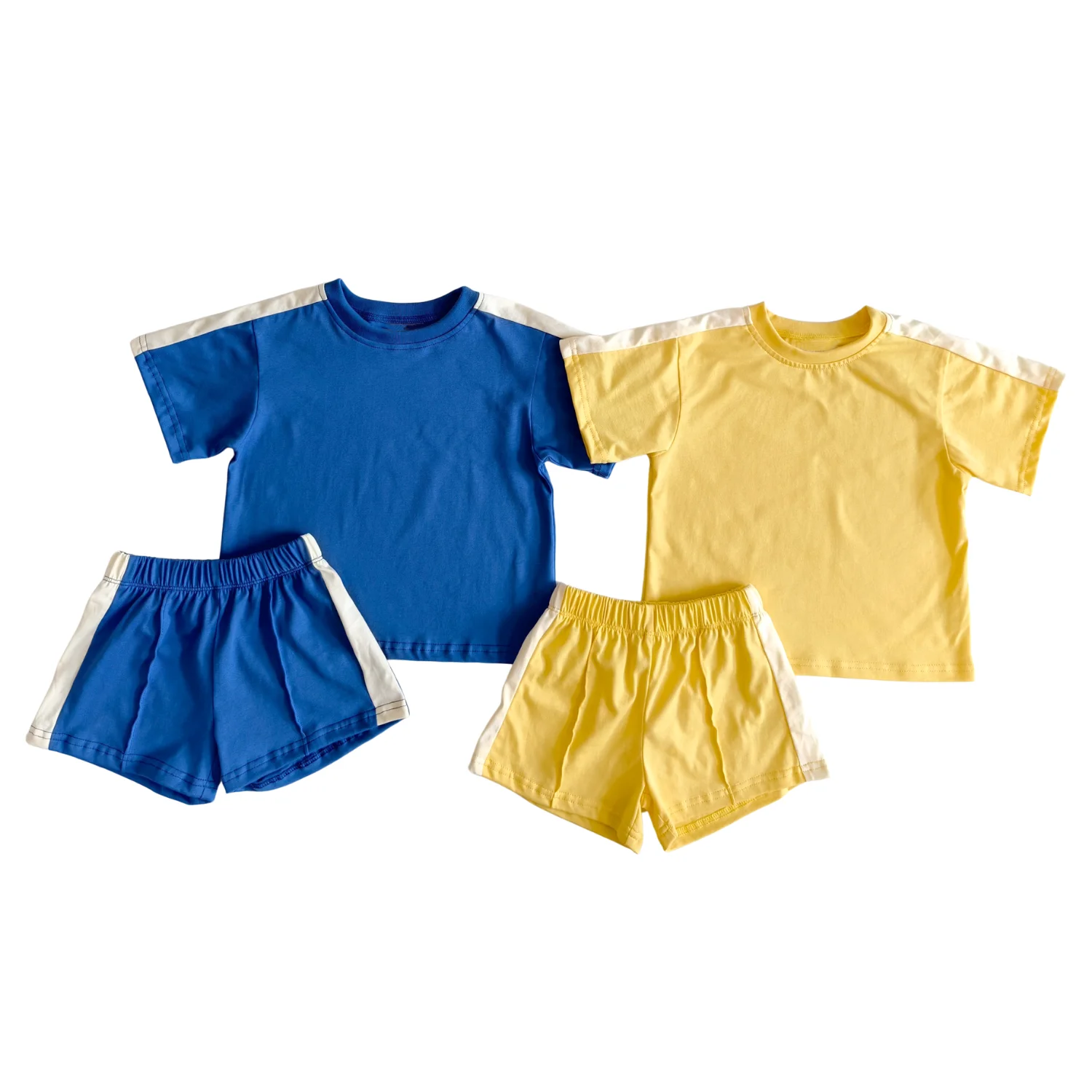 Summer Cozy 2-Piece Clothing 100% Cotton Set Baby Outfit Children's Set Children's Suit Shirt & Shorts Set for Kids' 0-8T - Image 2