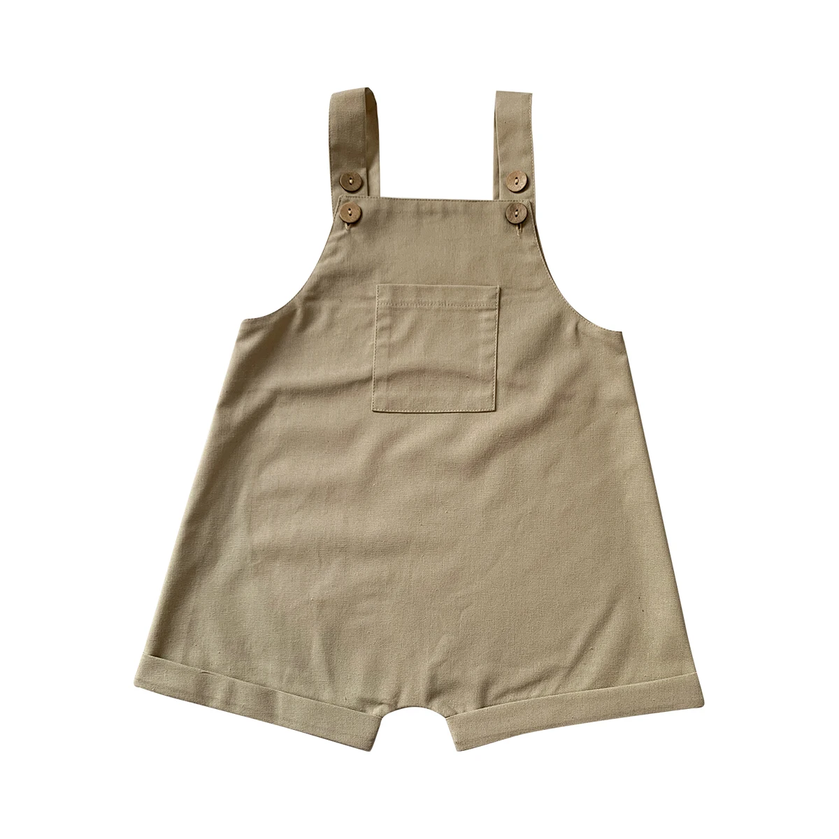 Custom Kids Two Piece Sleeveless Shirt Shorts Set Toddler Summer Clothing Kids Linen Top and Bottom Set - Image 3