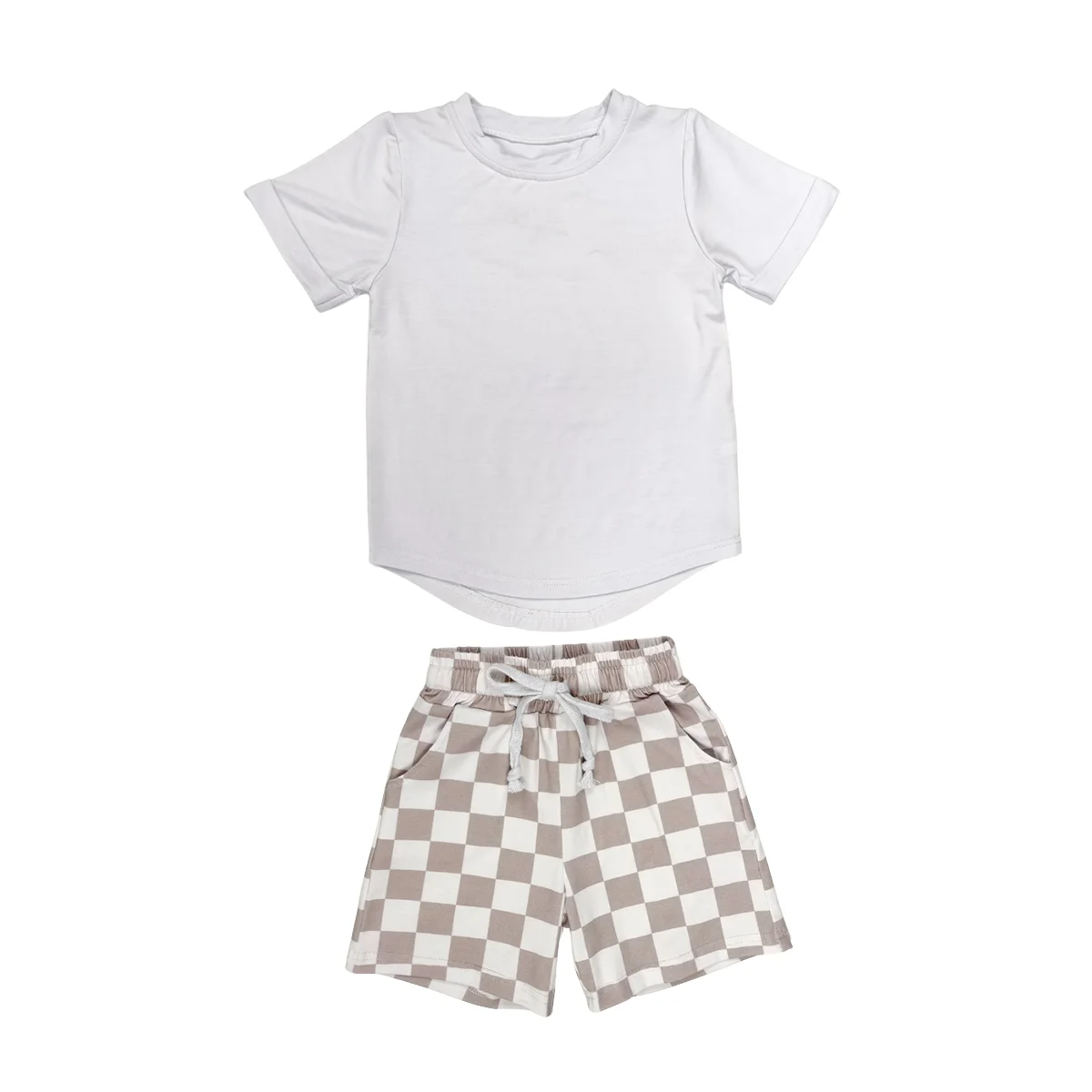 Dynamic Bamboo Fiber Printed Knitted Cotton Set Summer Kids Short Cool Breathable Sporty Casual Design Baby Clothing Sets - Image 2