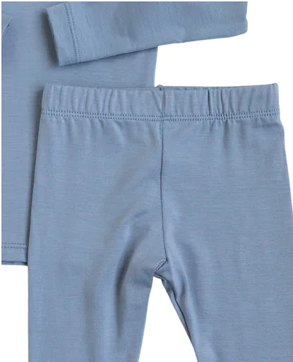 Custom Baby Pajama Set Kids Lounger Bamboo Spandex 2pcs Clothes Set - Image 4