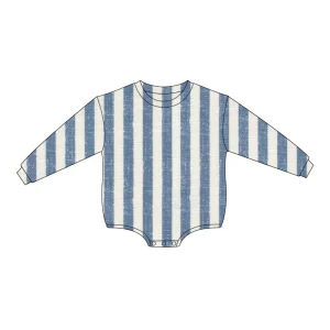 Hot Sale Jersey Cotton Customized Stripe Pattern Long Sleeve Baby Rompers for Spring