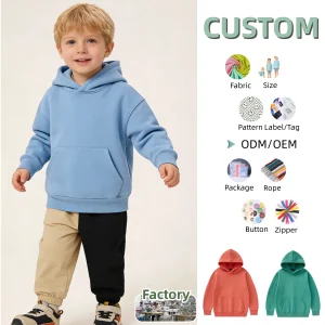 Children's Hoodie Baby Pullover Thick-fabric Boys' and Girls' Children's Sweatshirt Kid's Hooded Antumn Sweatshirt Sportswear