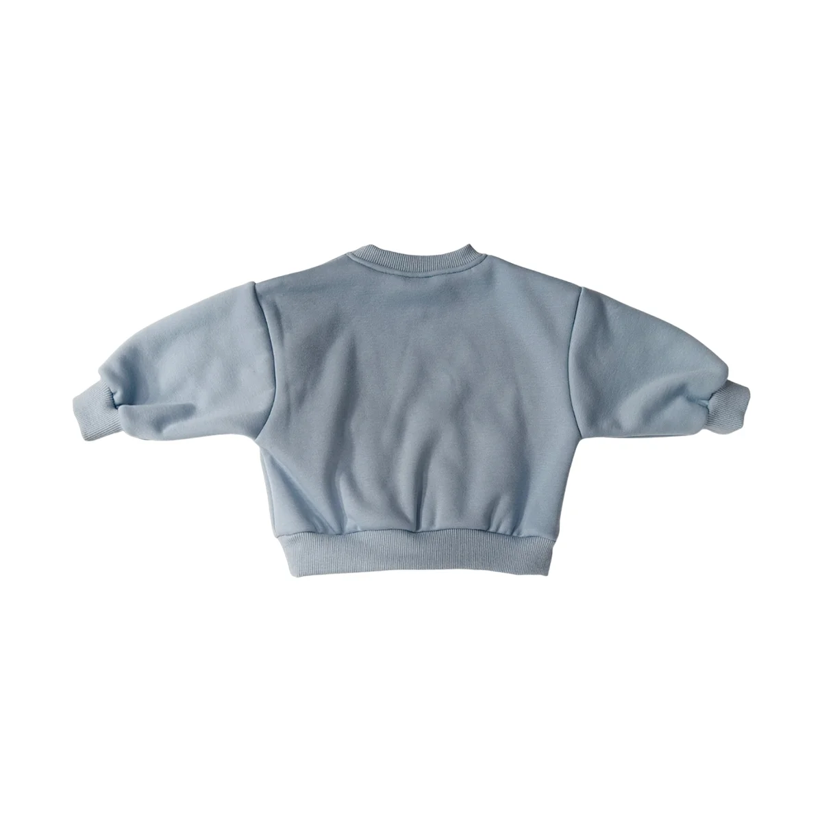 OEM Kid Clothing Toddler Fleece Lined Long Sleeve Crewneck No Hood Pullover Top Winter Thermal Warm Sweatshirt - Image 3