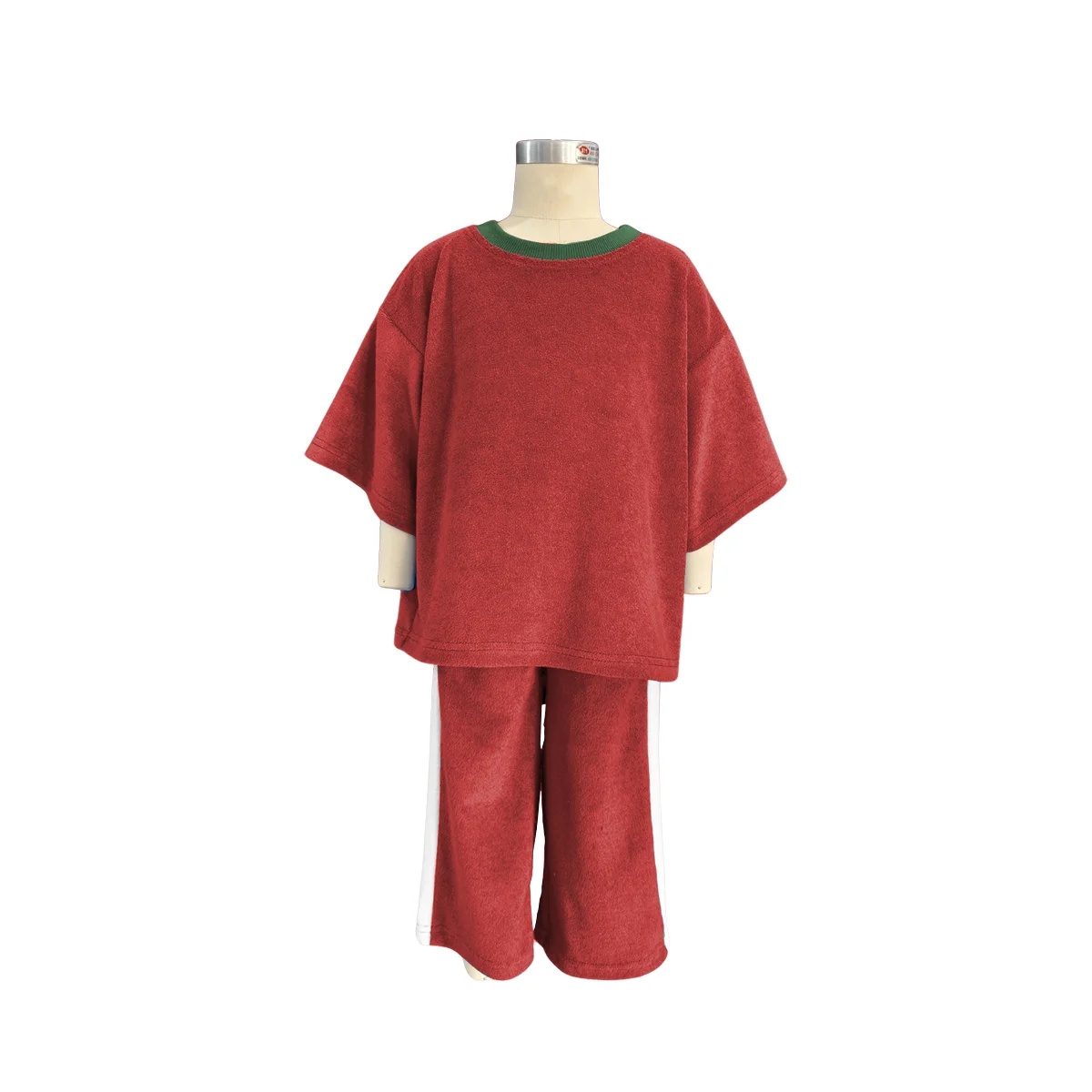 Summer Trendy Close-Fitting Sporty Casual Fashionable Kids Short Clothing Set Soft Cool and Breathable Towel Cloth - Image 5