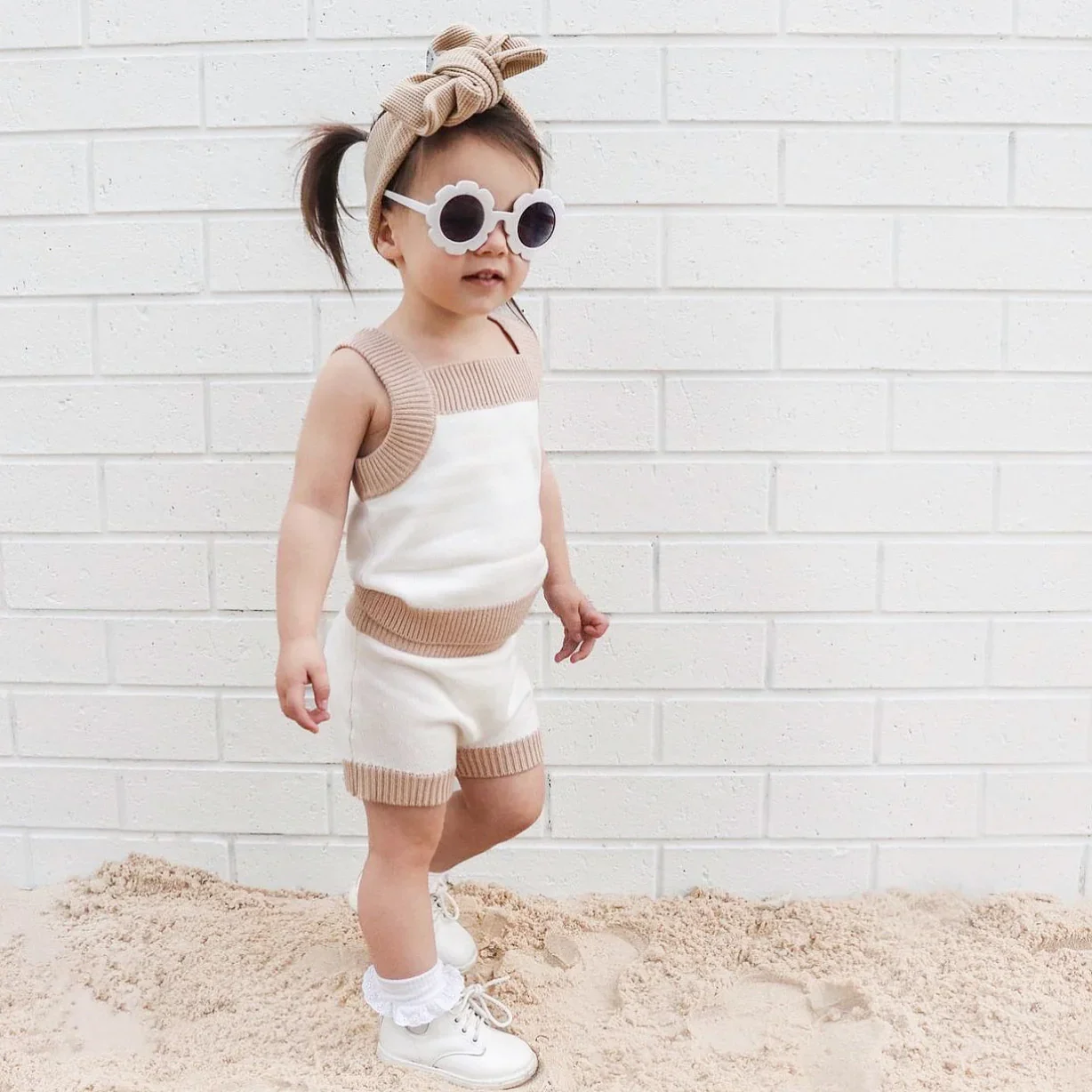 RTS Hot Sell Soft Baby Kids Knit Summer Sweater Clothes Sets - Image 5