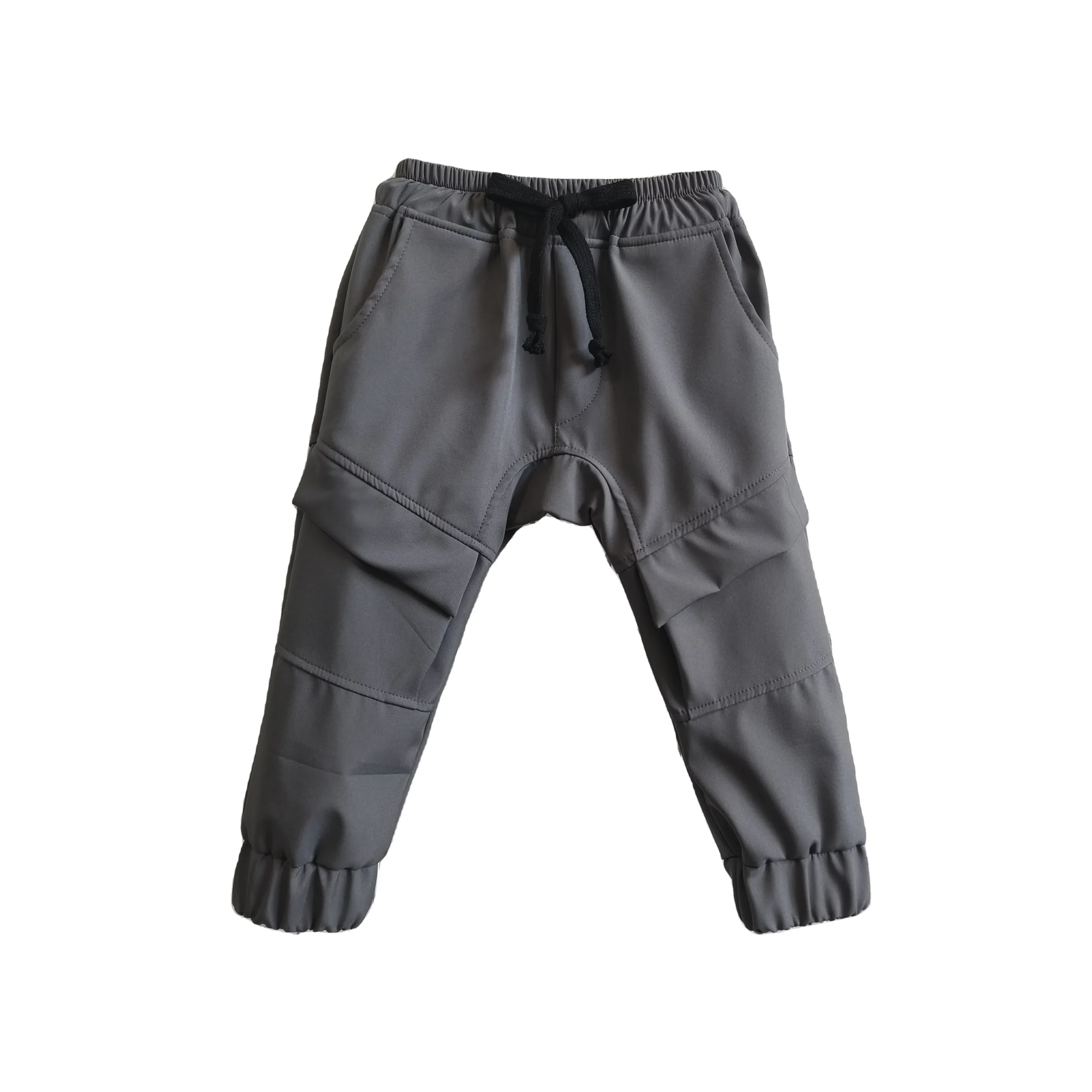 Boy Arched Pants Straight Leg Drawstring Drifter Cargo Pants Boys Active Outdoors Long Track Trousers